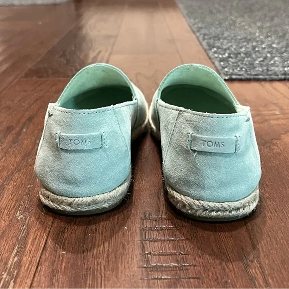 Toms Mint Green Espadrilles Slip-On Shoes - Picture 3 of 5